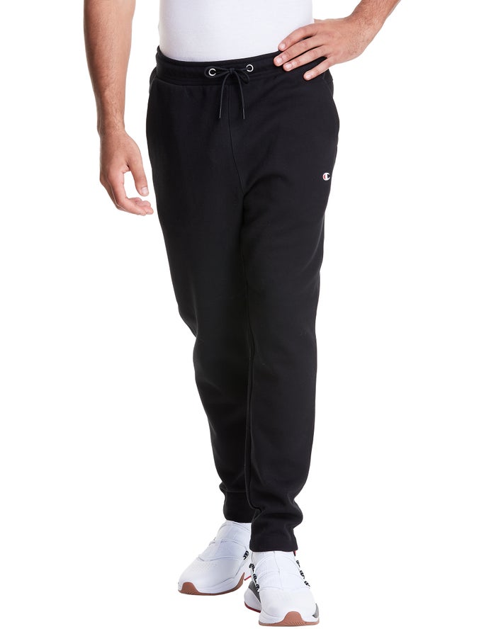 Champion Mens Pants NZ - Tech Weave Black ( 9754-HVCBK )